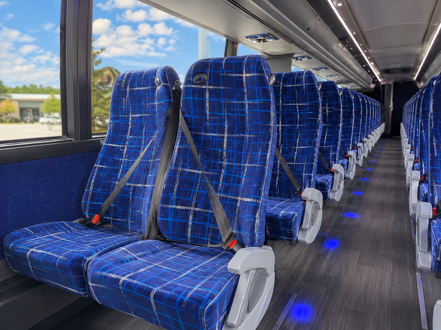 elk grove charter bus rental interior